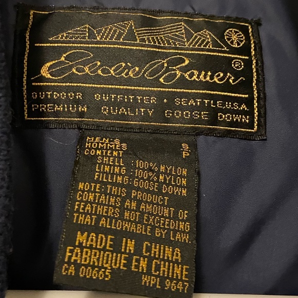 Eddie Bauer goose down puffer vest - Picture 3 of 4